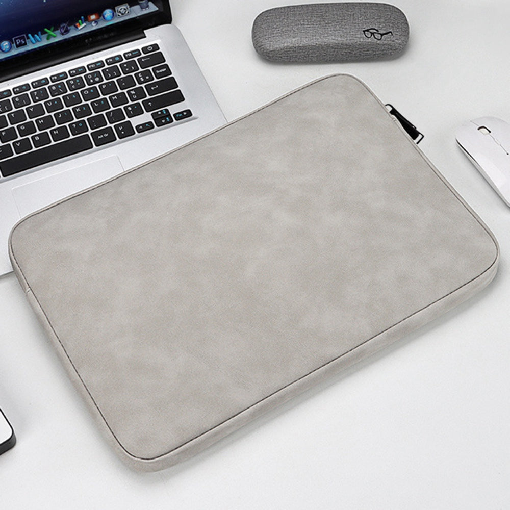 ND12 14.1-15.4 Inch Laptop Sleeve for MacBook Pro Soft Fluff Lining Anti-scratch Notebook Protective Bag - Grey ND12 14.1-15.4 Inch Laptop Sleeve for MacBook Pro Soft Fluff Lining Anti-scratch Notebook Protective Bag - Grey